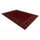 Vilnas paklājs KASHQAI 4302 300 Ziedi, rāmis tumši sarkans