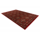 Wool carpet KASHQAI 4372 300 Flowers, frame claret 