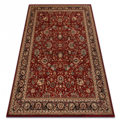 Tapis en laine KASHQAI 4362 300 ornement bordeaux / noir