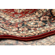 Wollen tapijt KASHQAI 4362 300 ornament bordeaux rode kleur / zwart
