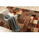 Tappeto di lana KASHQAI 4353 990 Patchwork terracotta / beige 