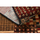 Tappeto di lana KASHQAI 4353 990 Patchwork terracotta / beige 