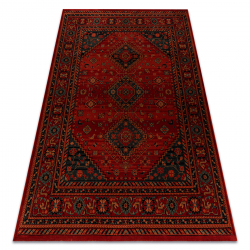 Tapis en laine KASHQAI 4345 300 oriental, cadre bordeaux