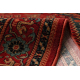 Alfombra de lana KASHQAI 4345 300 oriental, marco burdeos