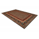 Vilnonis kilimas KASHQAI 4301 401 rytietiškas, rėmelis žalia / terakota
