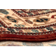 KASHQAI 4306 300 gyapjú szőnyeg keleti, keret terrakotta / bézs