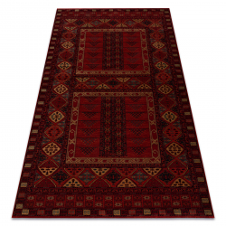 Tapis en laine KASHQAI 4346 300 oriental, géométrique bordeaux