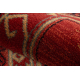 Vilnas paklājs KASHQAI 4346 300 austrumniecisks, ģeometriskas tumši sarkanš