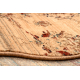 Tapis en laine KASHQAI 4327 101 Patchwork terre cuite