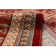 Wool carpet KASHQAI 4349 300 oriental, frame terracotta / green 