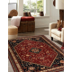 Wool carpet KASHQAI 4364 301 oriental, frame claret / black