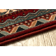 Alfombra de lana KASHQAI 4364 301 oriental, marco burdeos / negro