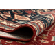 вълнен килим KASHQAI 4364 301 ориенталски, рамка бордо / лурекс