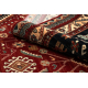 Wollen tapijt KASHQAI 4364 301 oosters, kader rode kleur / zwart