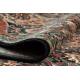 Tapete de lã KASHQAI 4373 500 oriental, treliça verde / bordó