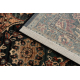 Wollen tapijt KASHQAI 4373 500 oosters, latwerk groen / rode kleur