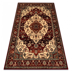 Tapis en laine KASHQAI 4377 300 ornement bordeaux / beige