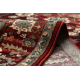 Wollen tapijt KASHQAI 4377 300 ornament bordeaux rode kleur / beige 