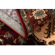 Wollen tapijt KASHQAI 4377 300 ornament bordeaux rode kleur / beige 