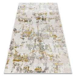 Tapis BLISS Z199AZ127 crème / doré - Abstraction, moderne, structurel