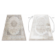 BLISS Z204AZ128 koberec krémová / béžová - Rám, ornament, moderný, štrukturálny