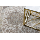 BLISS Z204AZ128 alfombra crema / beige - Marco, ornamento, moderna, estructural