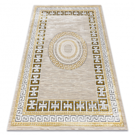 BLISS Z205AZ127 koberec krémová / zlatá - Rám, grécky, moderný, štrukturálny