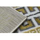 BLISS Z205AZ127 alfombra crema / dorado - Marco, griego, moderna, estructural