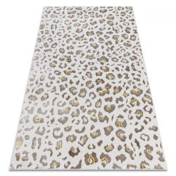 Tapis BLISS Z232AZ128 crème / beige - Motif léopard, moderne, structurel