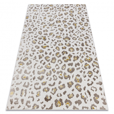 BLISS Z232AZ128 koberec krémová / béžová - Leopardí vzor, moderný, štrukturálny