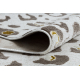BLISS Z232AZ128 alfombra crema / beige - Patrón de leopardo, moderna, estructural