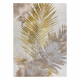 Tapete BLISS Z216AZ137 creme / dourado - Folhas de palmeira, moderno, estrutural