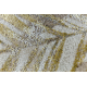 BLISS Z216AZ137 χαλί κρέμα / χρυσός - Φύλλα φοίνικα, μοντέρνο, δομικό