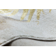 BLISS Z216AZ137 χαλί κρέμα / χρυσός - Φύλλα φοίνικα, μοντέρνο, δομικό