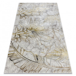 Tapis BLISS Z218AZ237 crème / doré - Fleurs, moderne, structurel