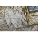 BLISS Z218AZ237 koberec krémová / zlatá - Kvetiny, moderný, štrukturálny