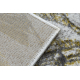 BLISS Z218AZ237 koberec krémová / zlatá - Kvetiny, moderný, štrukturálny