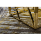 BLISS Z217AZ276 alfombra dorado / gris - Hojas de palma, moderna, estructural