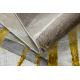 BLISS Z217AZ276 koberec zlato / šedý - Palmové listy, moderní, strukturální