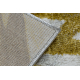 BLISS Z217AZ276 tepih zlatna / siva - Lišće Palme, moderno, strukturalno