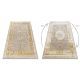 BLISS Z160AZ147 tappeto beige scuro / oro - Cadre, greco, esclusivo, strutturale