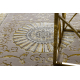 BLISS Z160AZ147 килим тъмно бежово / злато - Рамка, Грецька, изключителен, структурен