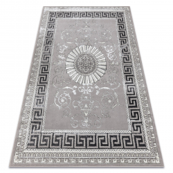 Tapis BLISS Z160AZ246 gris foncé / gris - Cadre, grec, exclusif, structurel