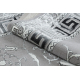 BLISS Z160AZ246 koberec tmavošedý / šedá - Rám, řecký, výhradní, strukturální