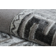BLISS Z160AZ246 kilimas tamsiai pilka / pilka - Rėmas, graikų, išskirtinis, struktūrinis