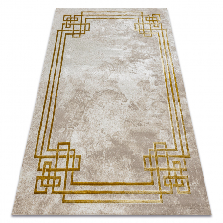 BLISS Z203AZ137 kilimas kreminė / aukso - Rėmas, graikų, modernus, struktūrinis