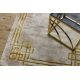 BLISS Z203AZ137 kilimas kreminė / aukso - Rėmas, graikų, modernus, struktūrinis