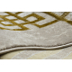 BLISS Z203AZ137 килим кремаво / злато - Рамка, Грецька, модерен, структурен