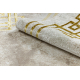 BLISS Z203AZ137 килим кремаво / злато - Рамка, Грецька, модерен, структурен