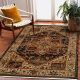 Tappeto KESHAN frange, Ornamento, telaio orientale 2886/53511 beige / blu scuro